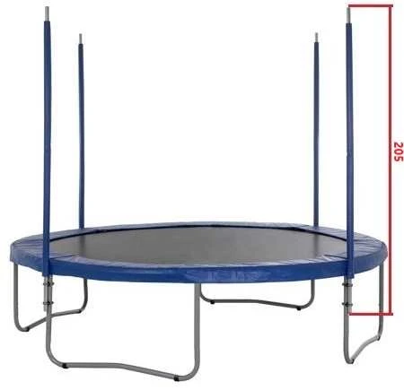 Stulpelis batuto tinklo palaikymui, 2.05m (atsarginis stulpas, strypas, vamzdis, tinklo laikiklis batutui, batuto dalys)