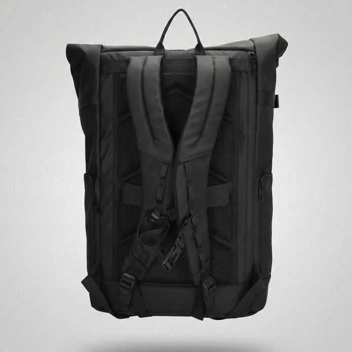 Beagles Originals Neperšlampamas kuprinė Beagles Asaka Rolltop 15,6 colių nešiojamam kompiuteriui, juoda