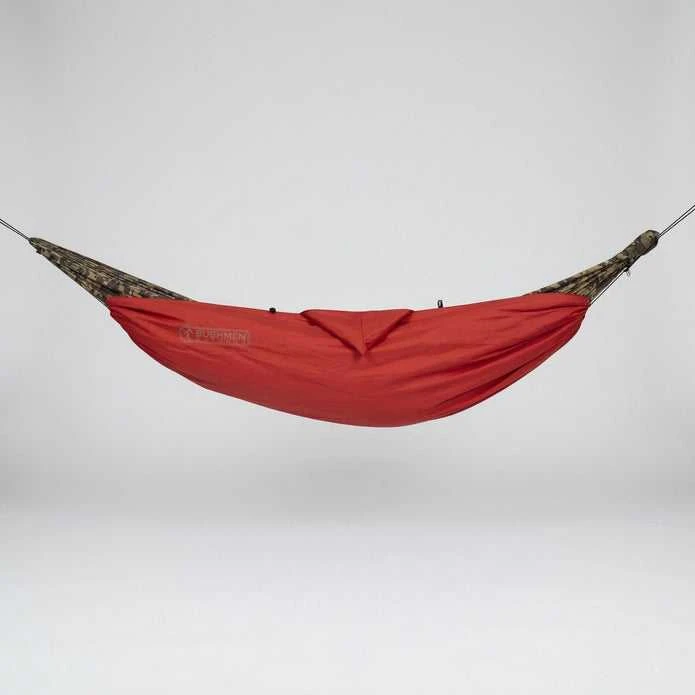 Hammock Underquilt Bushmen EASY poliesterio izoliacija daugiafunkcinė žalia/skarlatina