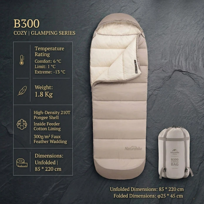 Mamos miegmaišis Naturehike, 85 cm, ypač platus, 1,6kg