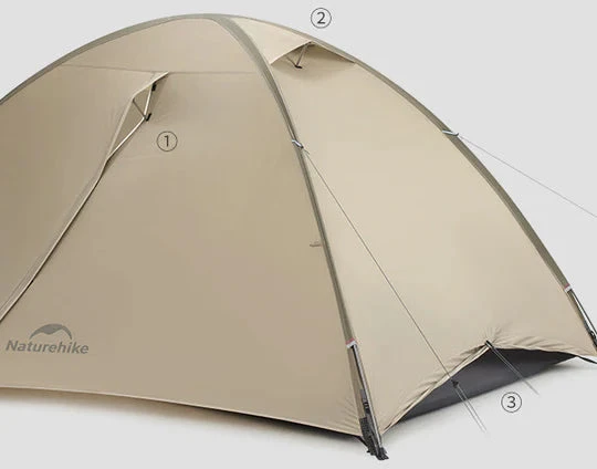 Palapinė jiling pro 1 20d cnk2650ws013-moon rock sand NATUREHIKE