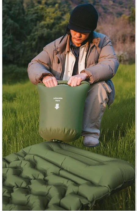 NAH Čiužinys FC01 viengulė pagalvė CNK2550WS020-army žalias NATUREHIKE