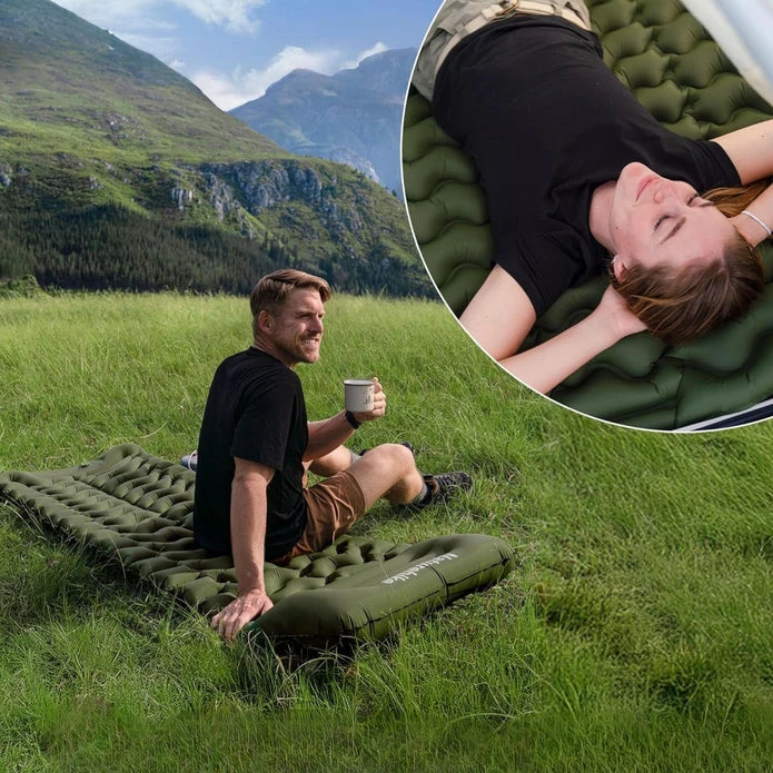 NAH Čiužinys FC01 viengulė pagalvė CNK2550WS020-army žalias NATUREHIKE