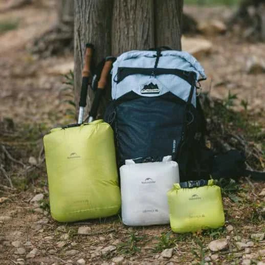 Sausas maišas Naturehike 8L ritininis kompaktiškas saugojimas žalia