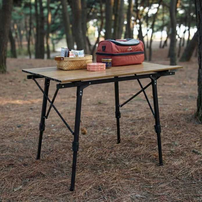 Turistinis stalas mw03 teleskopinis stalas riešutmedžio spalvos nh19z003-d NATUREHIKE