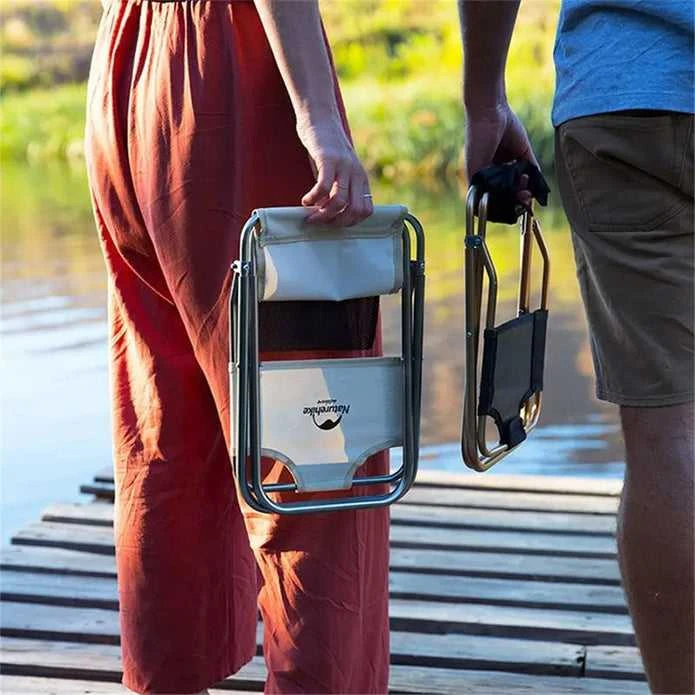 Ultralengva kuprinė kėdė Naturehike Yamami L03 juoda