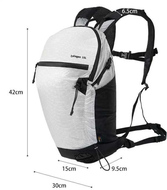 Ultralengva kuprinė Naturehike HYDROGEN 15L Atsparus vandeniui Baltas