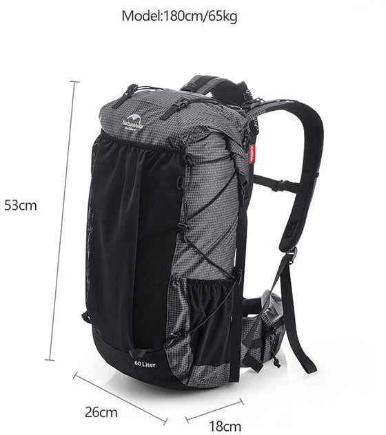 Naturehike Rock Žygio Kuprinė 60L+5L