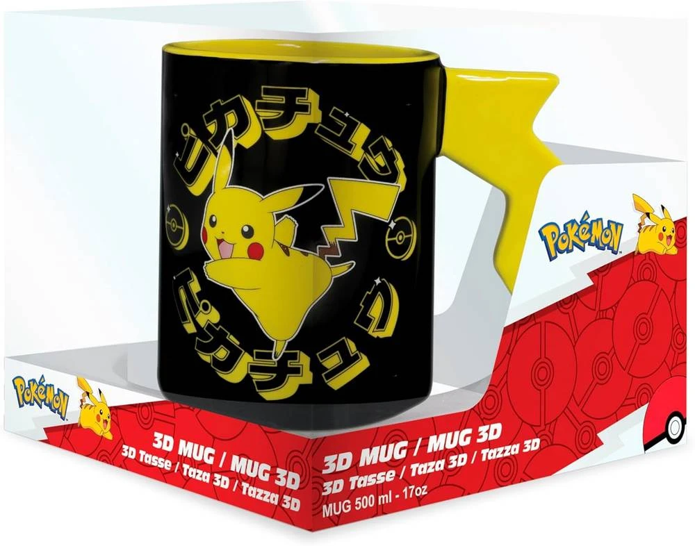 Gertuvė Abysse ABYstyle POKEMON Puodelis 3D Rankena Pikachu - lightening bolt | 460 ml