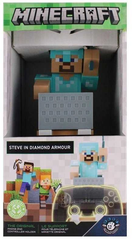 Paladone Product Išskirtinis žaidimų „Minecraft“ – Steve'as su deimantiniais šarvais „Cable Guy“
