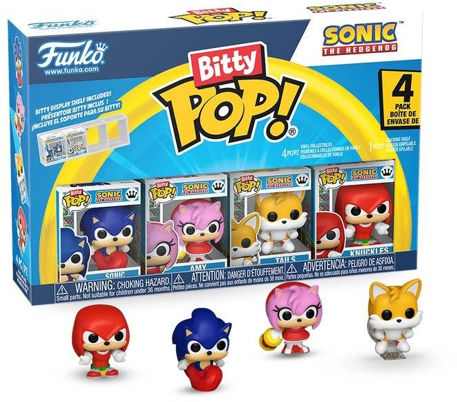 FUNKO Bitty POP! Figūrėlių rinkinys: Sonic, ~2.3 cm (4 vnt.)