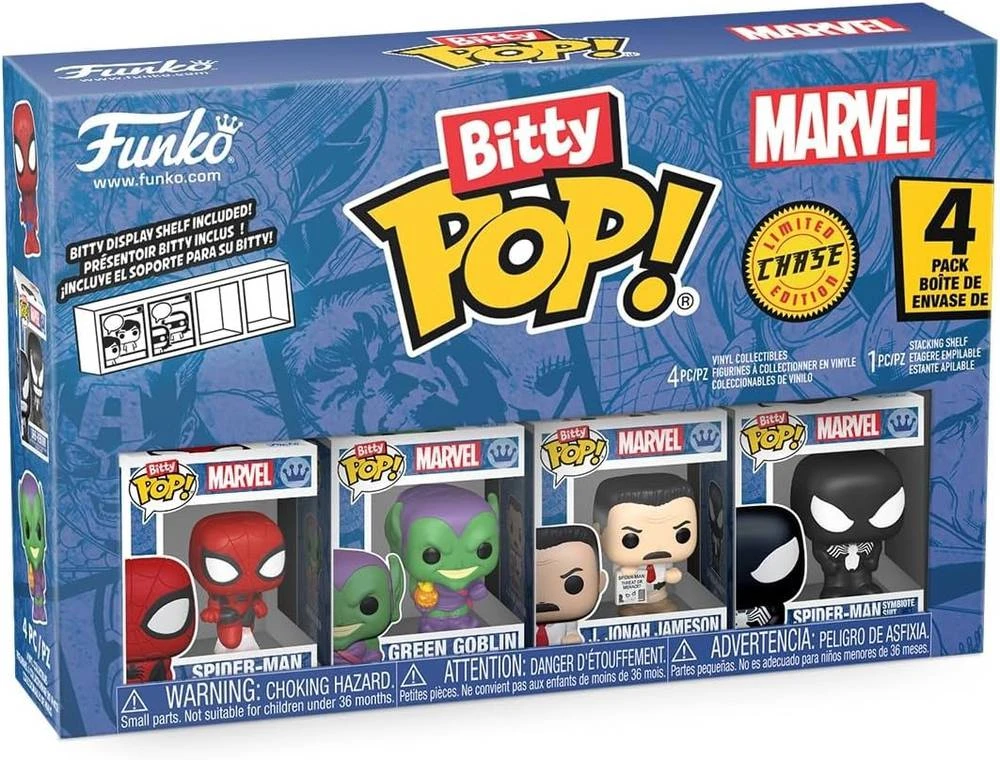 FUNKO Bitty POP! Figūrėlių rinkinys: Marvel - Spider-Man, ~3 cm (4 vnt.)