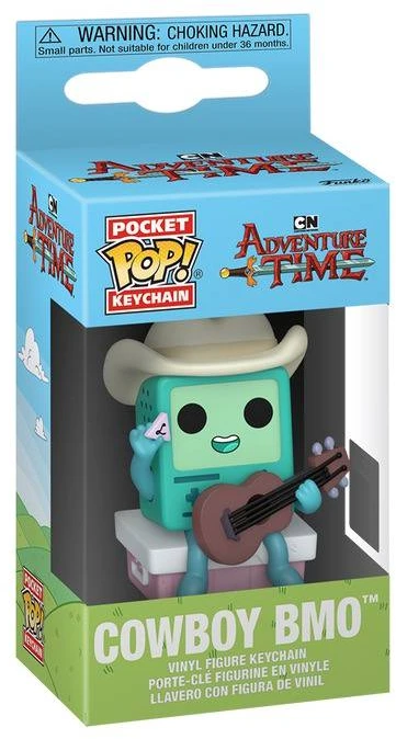 FUNKO POP! Raktų pakabutis: Adventure Time - Cowboy BMO, ~10 cm