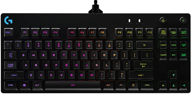 Klaviatūra Logitech G PRO MECHANICAL GAMING KEYB. - Juodas - UK - USB - N/A INTNL-973