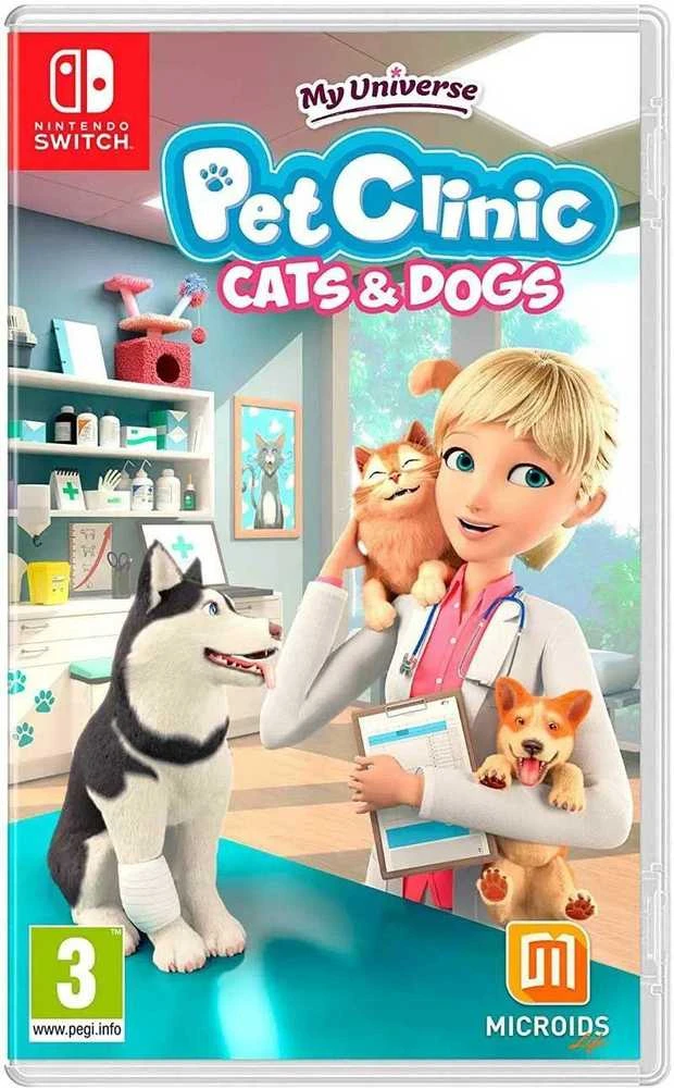 MY MANO Visata: naminių gyvūnėlių klinikos katės ir šunys (kodas dėžutėje) – „Nintendo Switch“