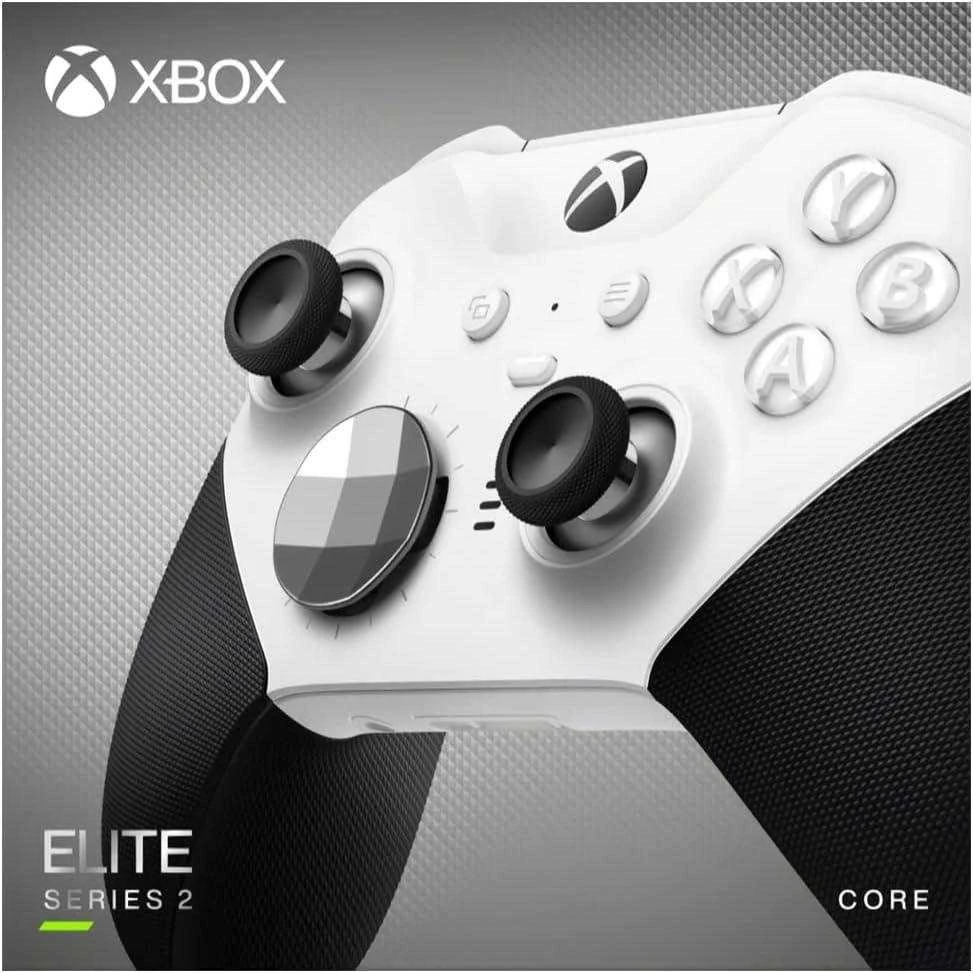 Žaidimų pultas Microsoft Xbox Elite Wireless Series 2 – Core Juodas, Baltas Bluetooth/USB Gamepad Analogue / Digital PC, Xbox One