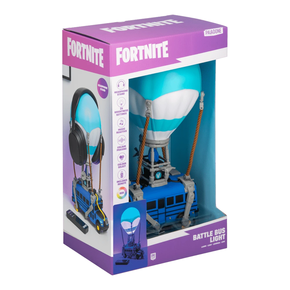 Paladone Fortnite BATTLE BUS DIORAMA lempa | 32 cm