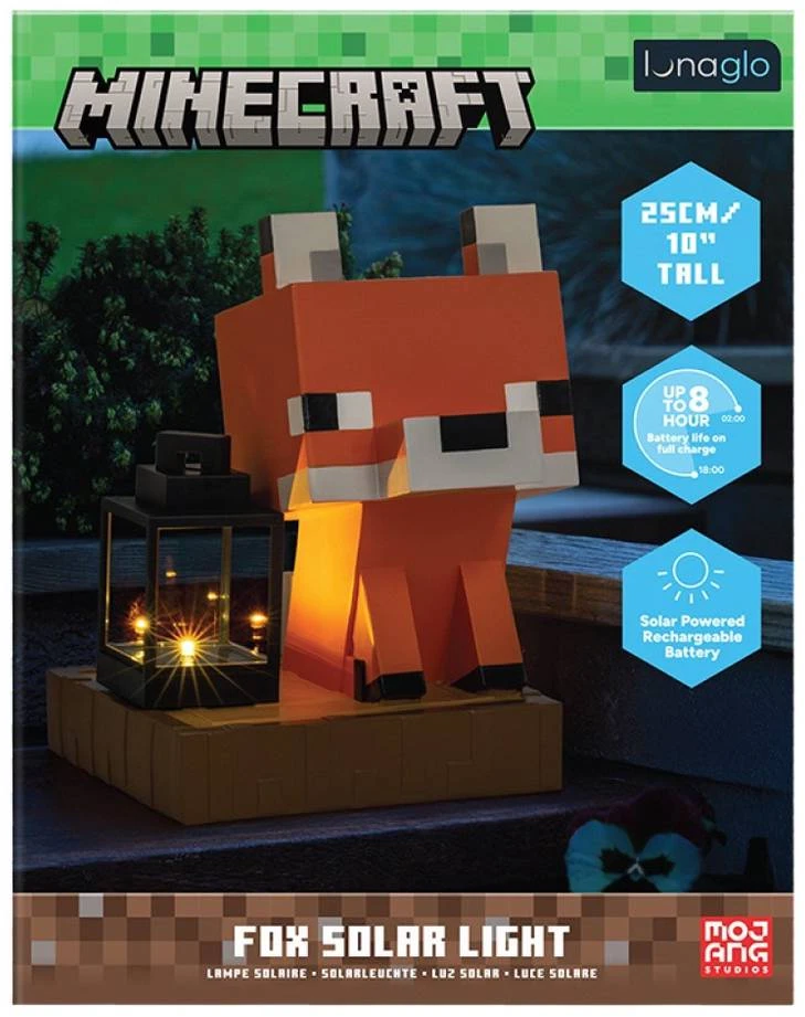Paladone Minecraft Fox Solar Light saulės šviestuvas