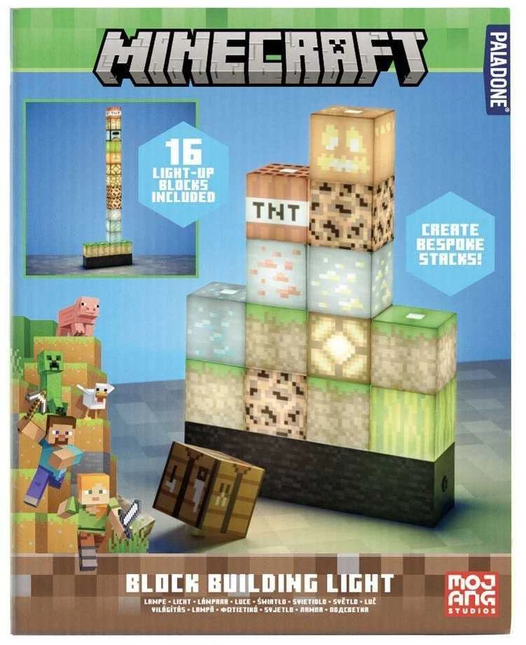 Paladone Minecraft blokų statyba lempa