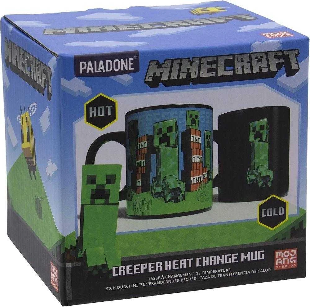Paladone Minecraft Creeper į karštį reaguojantis puodelis