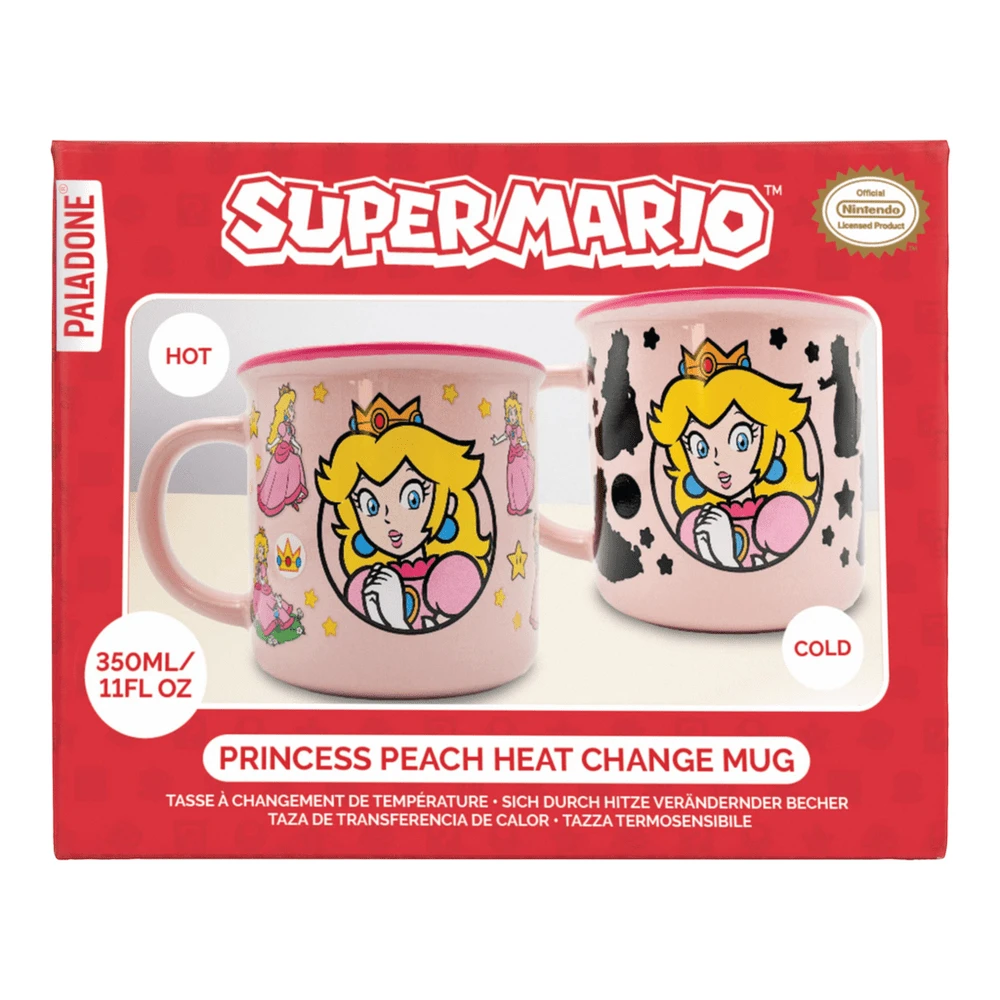 Paladone SUPER MARIO Puodelis - Princess Peach | Reaguojantis į karštį 350 ml