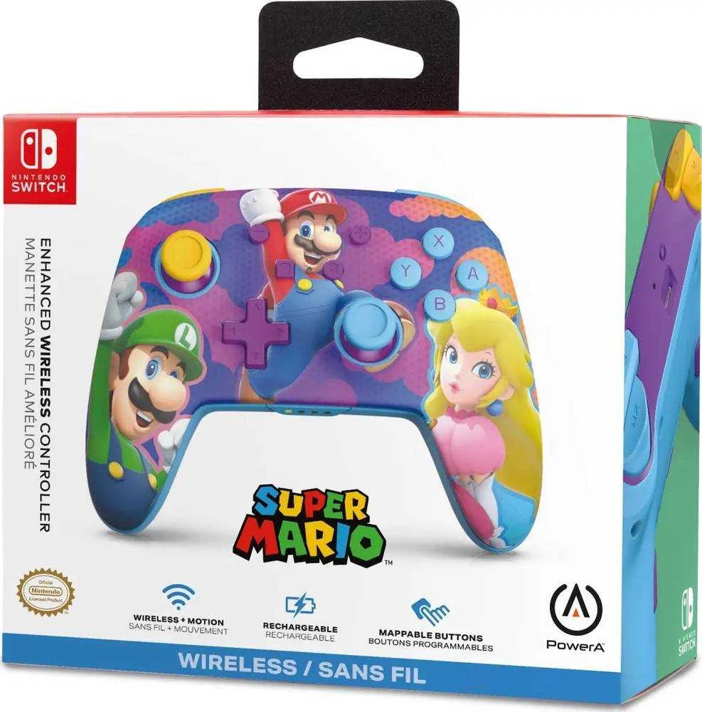 Power A „PowerA“ patobulintas belaidis žaidimų valdiklis, „Mario“, „Switch“