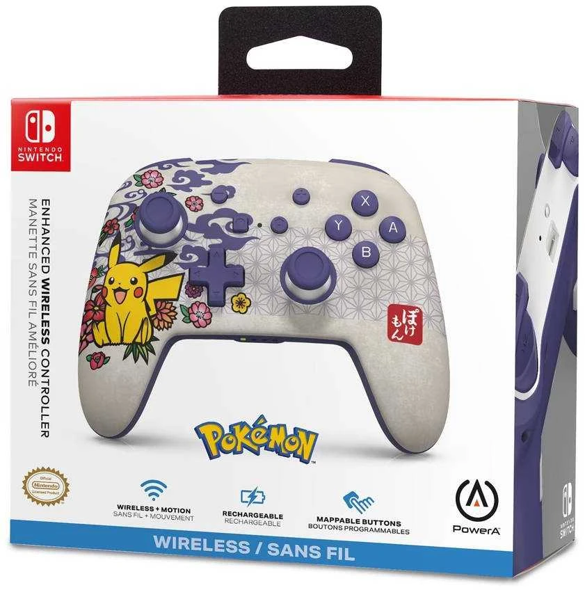 Nezatříděno Power A PowerA - Enhanced Wireless Controller - Pikachu Blossom/ Nintendo Switch