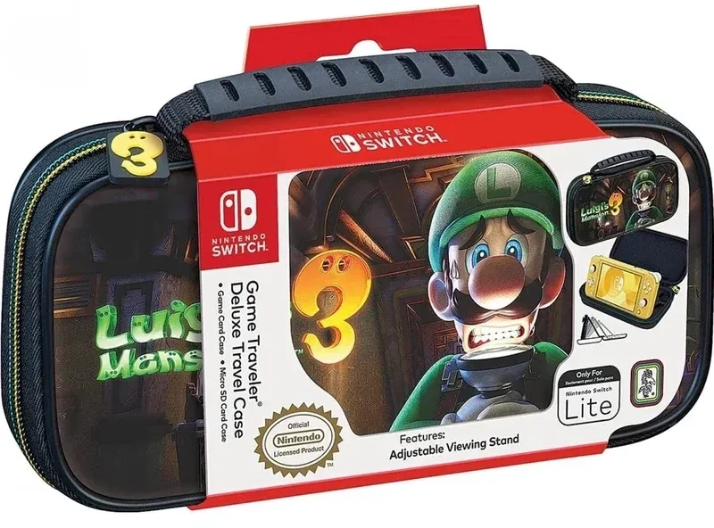 Rds Industries Nintendo Game Traveler Deluxe Travel Case Lite Luigi's Mansion 3