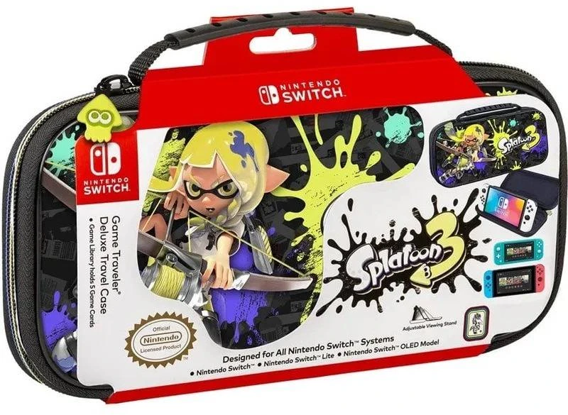 Rds Industries Nintendo Game Traveller Deluxe Travel Case Splatoon 3