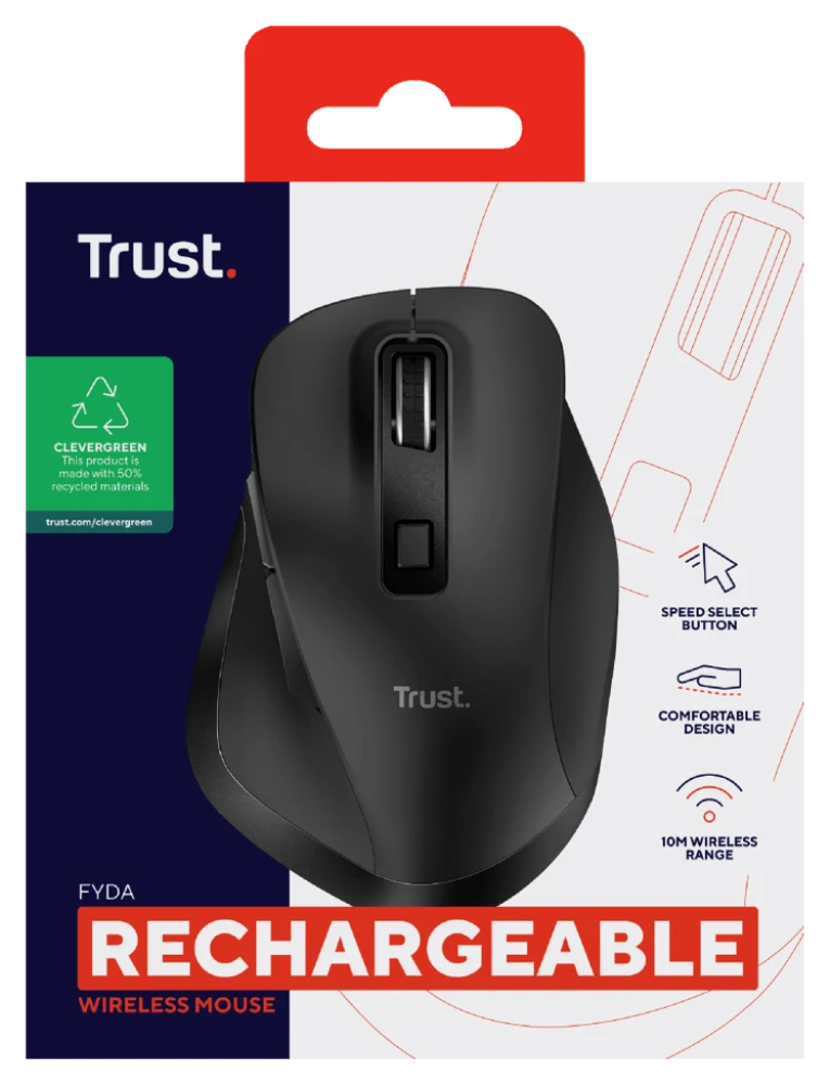 Pelė TRUST FYDA Wireless ECO