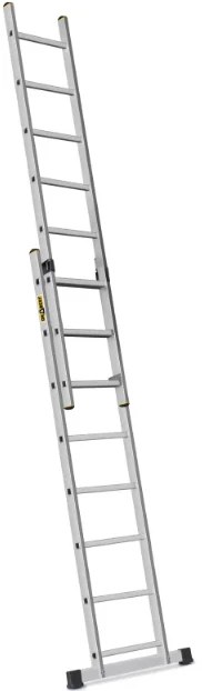 Aliuminio kopėčios - pastoliai DRABEST, 2x8 pakopos, platforma 46x150 cm (AL-DR-RU-2X8-PRO-2K+H)