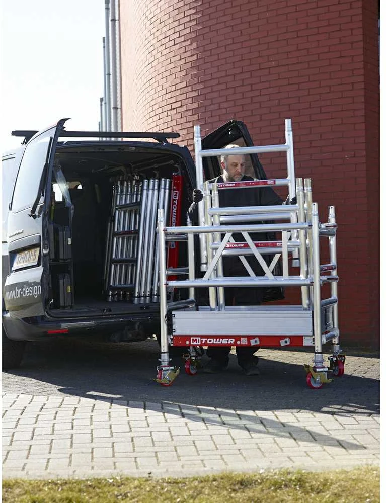 Altrex Aliuminio mobilus bokštelis MiTower (5,20 m darbinio aukščio)