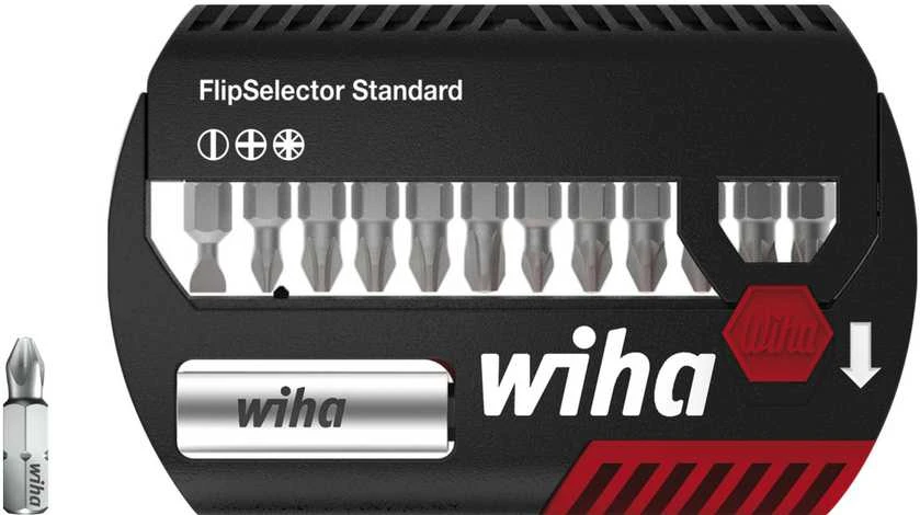 Antgalių rinkinys WIHA FlipSelector Phillips, Pozidriv, 13 vnt., 1/4" su diržo segtuku