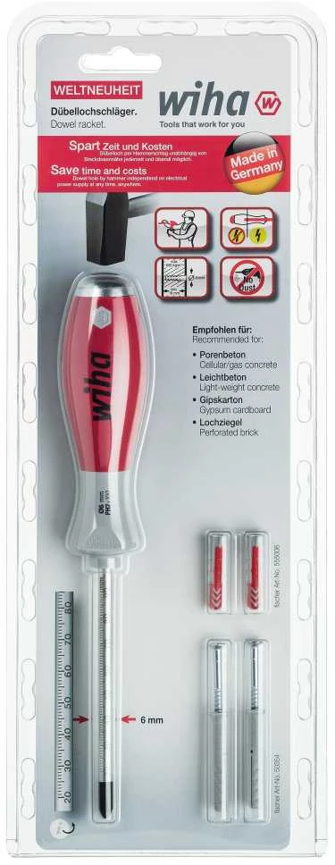 Atsuktuvas kaiščiams WIHA SoftFinish® su kaiščiais (5 vnt.)