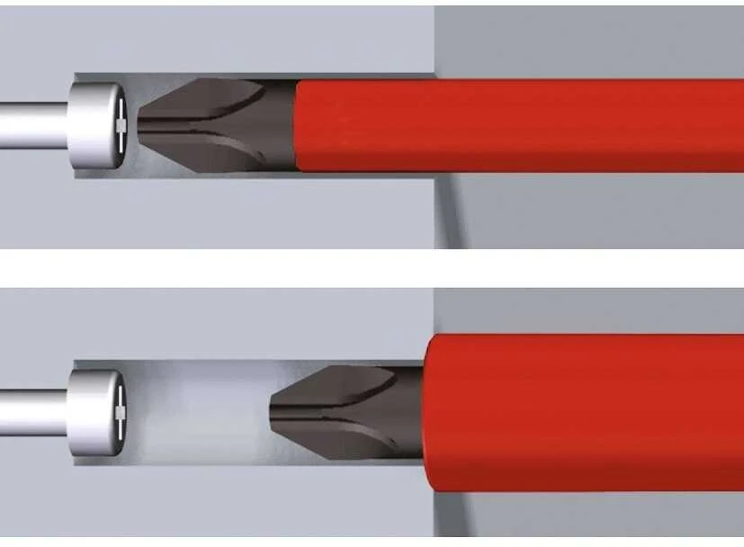 Atsuktuvas WIHA SoftFinish® electric slimFix PlusMinus / Pozidriv SL / PZ2 x 100 mm