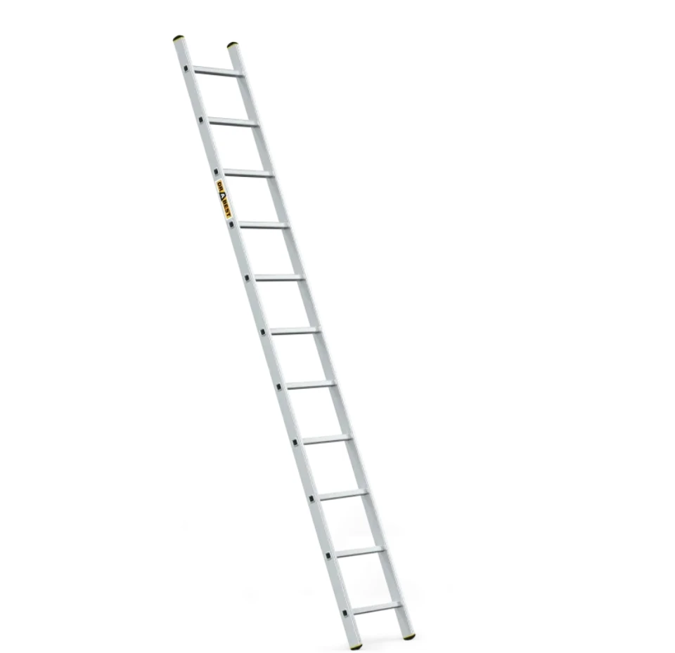 DRABEST PRO aliuminio kopėčios, 11 pakopų, 150 kg
