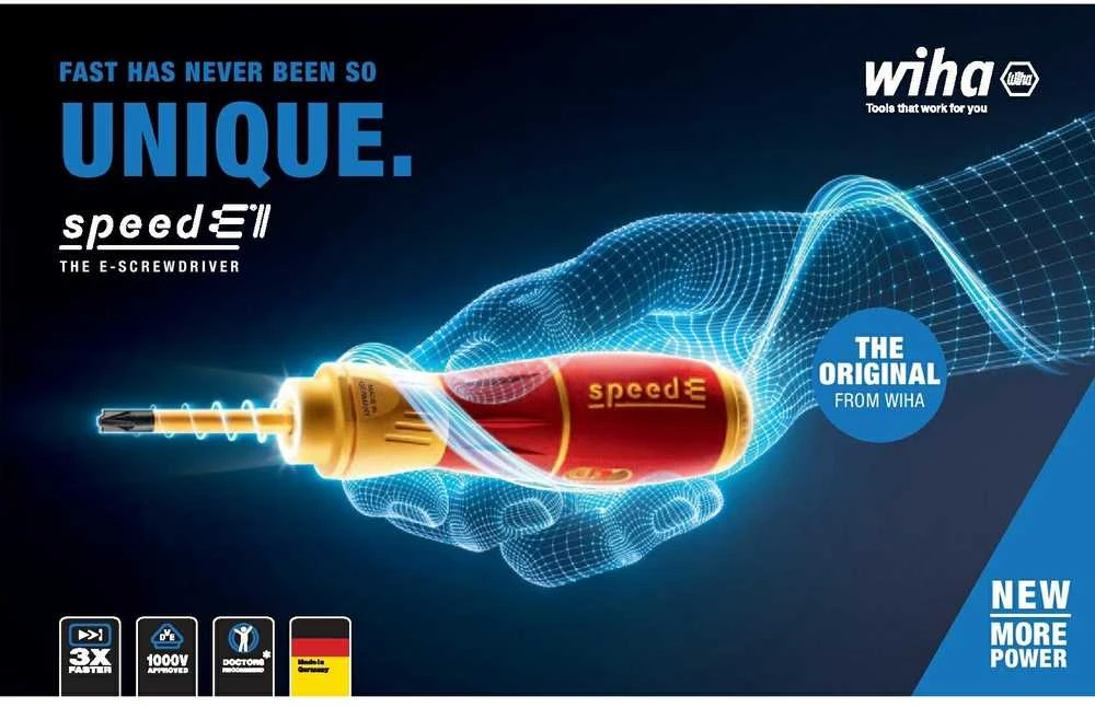 E-Atsuktuvo WIHA rinkinys speedE® II electric (7 vnt.)