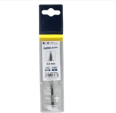 Grąžtas Bohrcraft metalui, medžiui, PVC ir kt.TURBO STEP // 3,5 mm