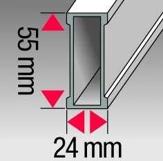 Gulsčiukas Alustar 60 cm BMI su magnetu