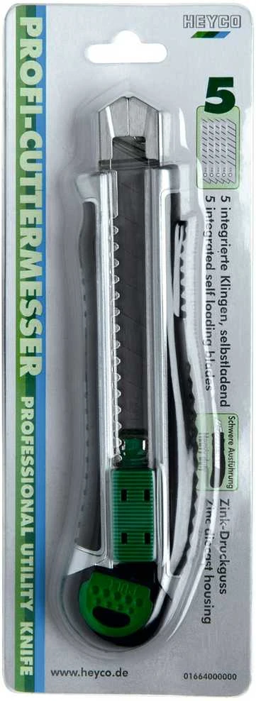 HEYCO profesionalus peilis 9mm, + 5 geležtės