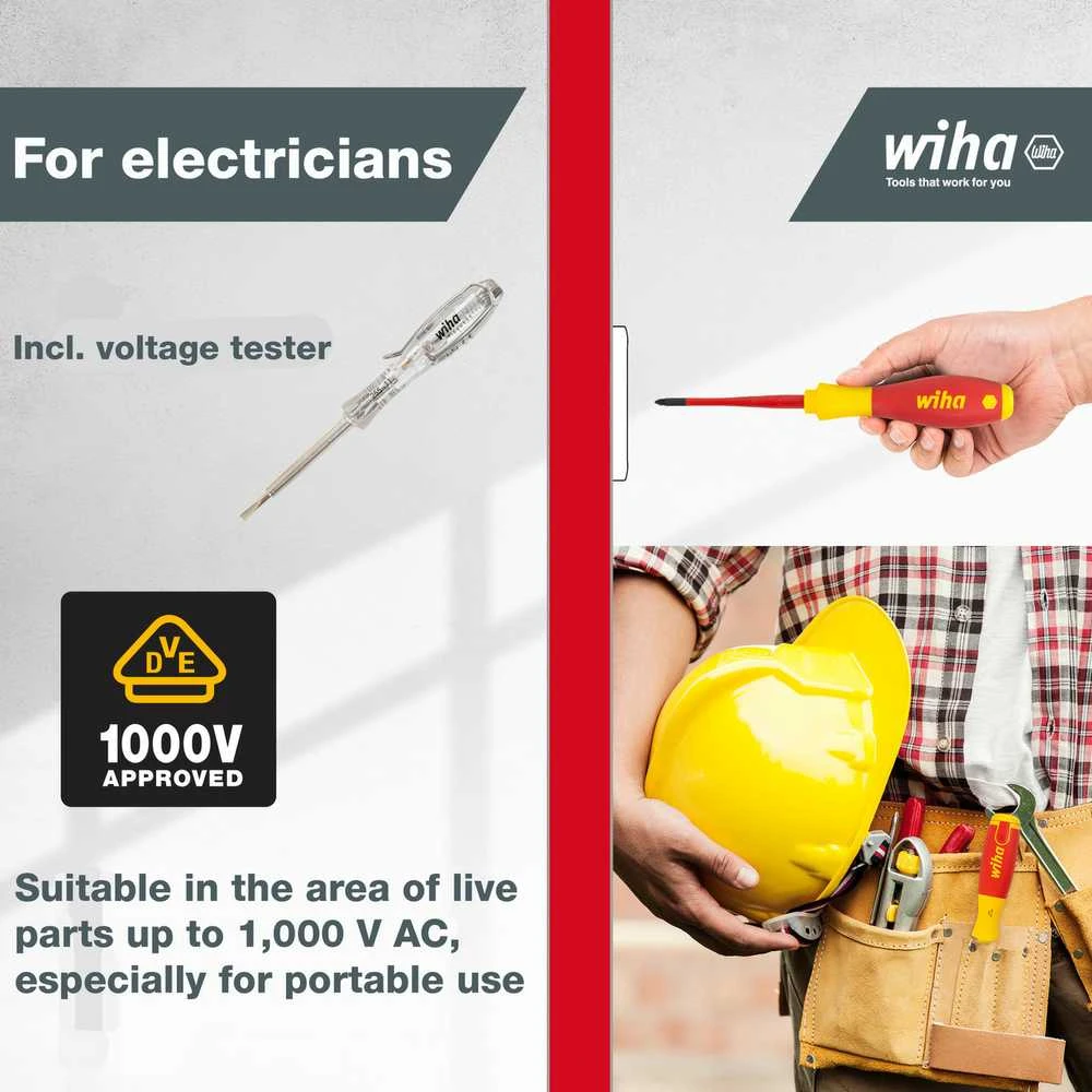 Įrankių rinkinys elektrikams Wiha "Best of VDE WIHA", 12 vnt.