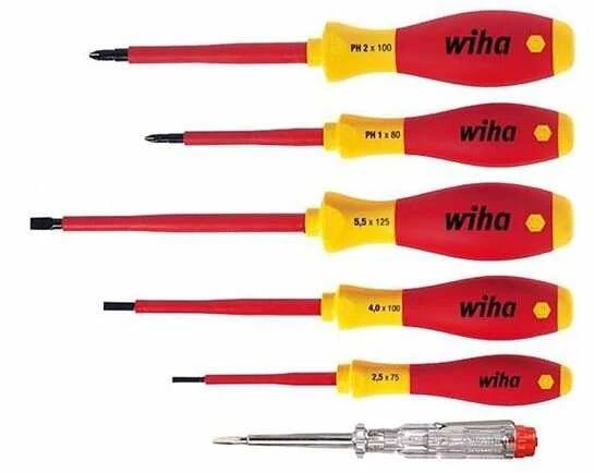 Atsuktuvų elektrikui rinkinys WIHA SoftFinish Phillips (6 vnt.)