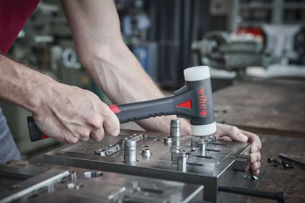 Minkštas plaktukas WIHA FibreBuzz® su keičiamu plaktuko galu, 320 mm.