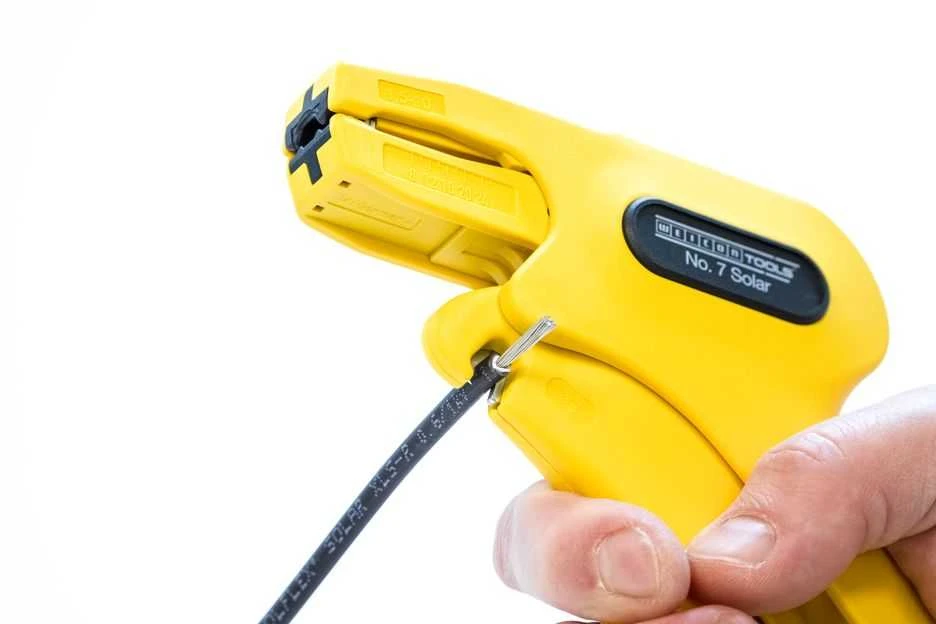 Nužievinimo replės, automatinės Weicon Nr. 7, Saulės baterijų kabelių, 1,5–10 mm²