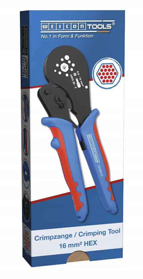 Replės kabelių jungčių užspaudimui Weicon 0,5 - 16 mm²