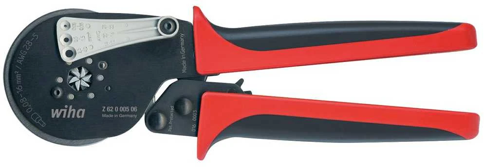 Replės kabelių jungčių užspaudimui WIHA (210 mm)