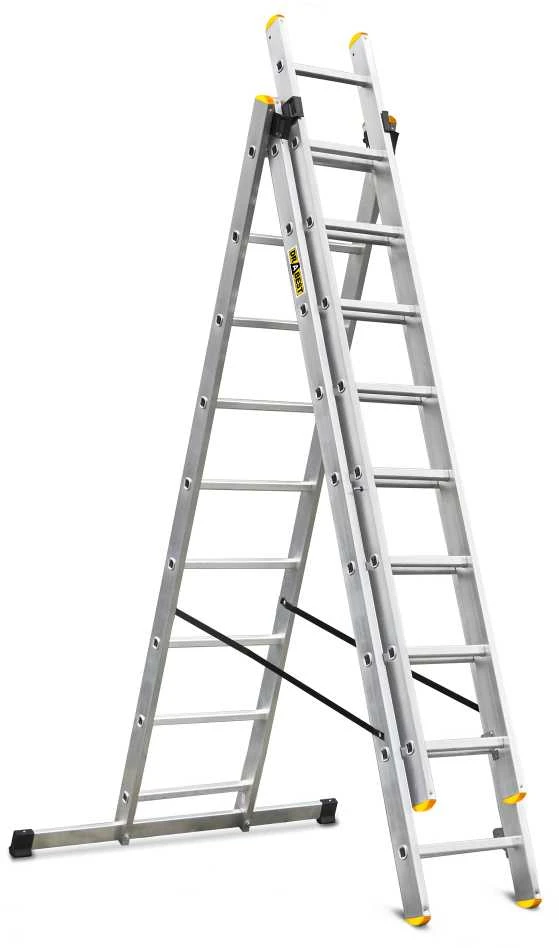 Trijų dalių daugiafunkcinės kopėčios DRABEST „PRO“ 3x7