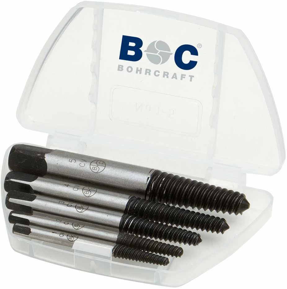 Varžtų išsukiklių rinkinys BOHRCRAFT 8 vnt.,1-8 dydžiai