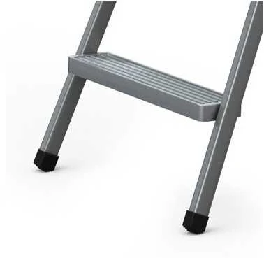 Vienpusės plieninės kopėčios Drabest HOME, 5 laipteliai, pilkos spalvos (125 kg)