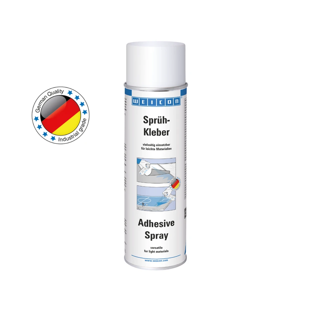 WEICON Adhesive Purškiklis | 500 ml | Skaidrus | Universalūs klijai klijuoja lengvas medžiagas